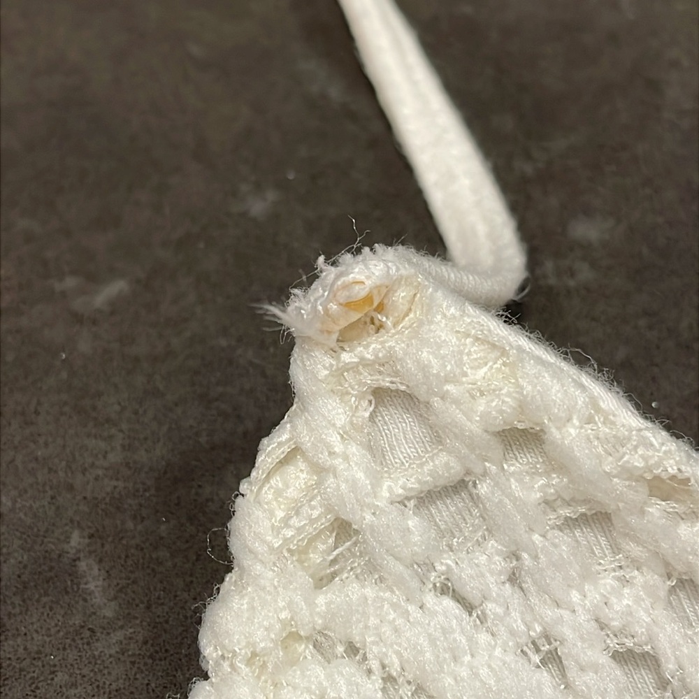 Express One Eleven White Crochet Bodysuit Small - Picture 8 of 16